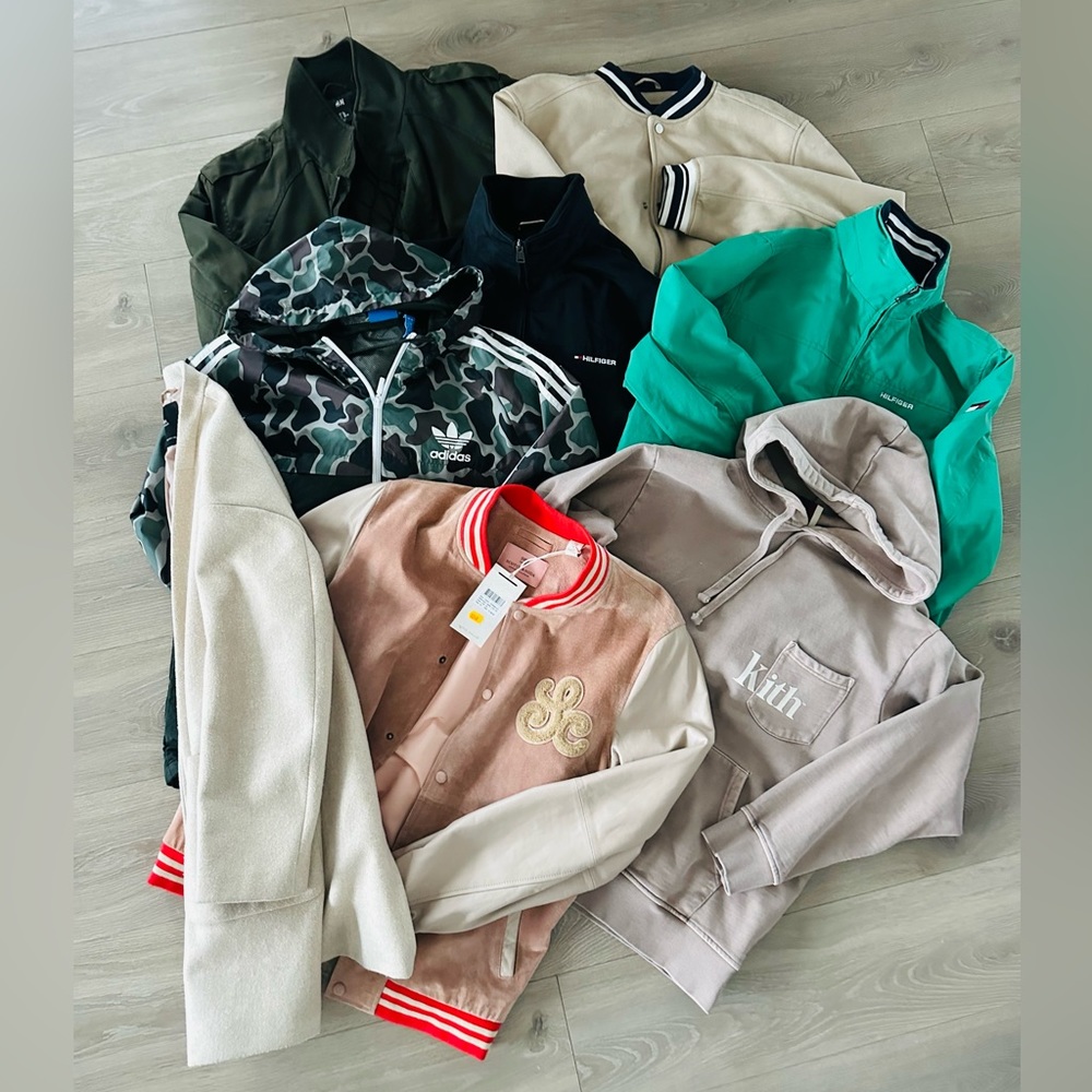 Stylish Jackets all size large at a steal price.